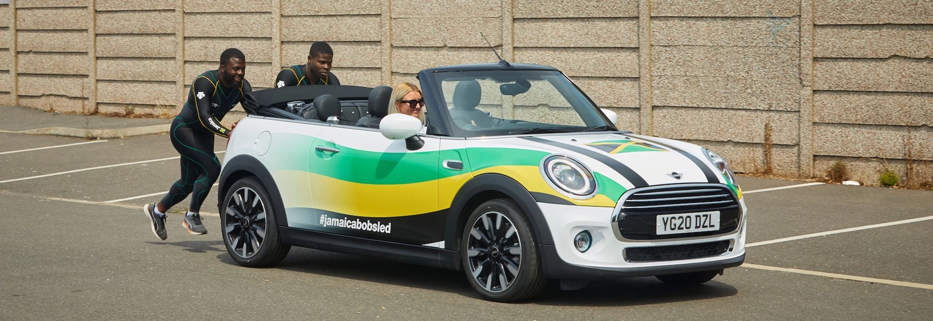 Jamaican bobsleigh team replace sled with a Mini Convertible during lockdown 